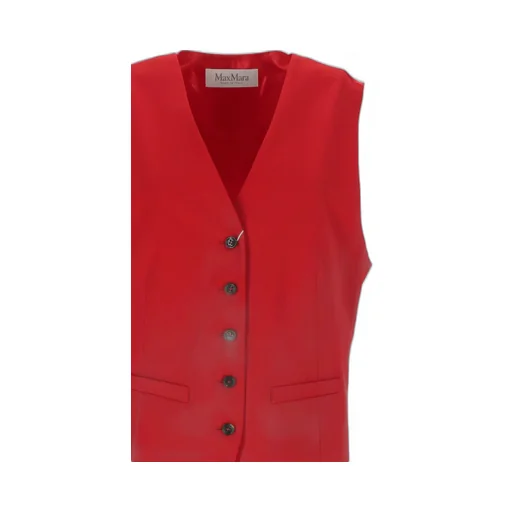 Max Mara Single-Breasted V-Neck Waistcoat