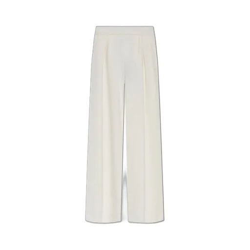 Max Mara Logo Embroidered Wide Leg Pants