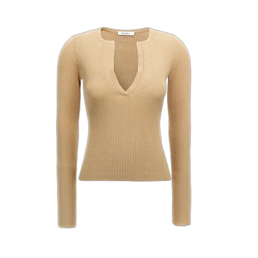 Max Mara Urlo Ribbed Long-Sleeve Sweater