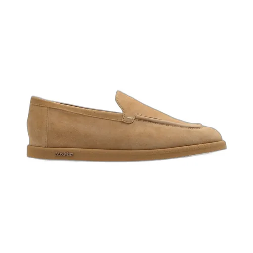 Max Mara Logo Plaque Slip-On Flat Shoes