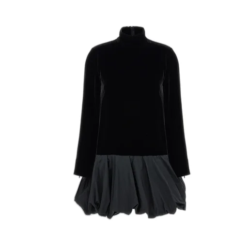 Max Mara Osso Panelled Long-Sleeve Dress