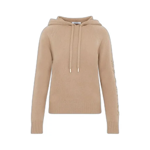Max Mara Drawstring Long-Sleeved Knitted Hoodie