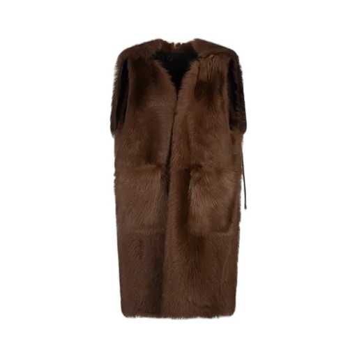 Max Mara Reversible Open-Front Vest