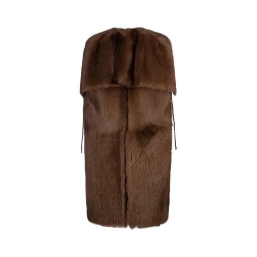 Max Mara Reversible Open-Front Vest