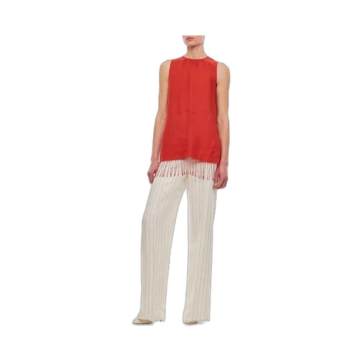 Max Mara Fringed Sleeveless Top