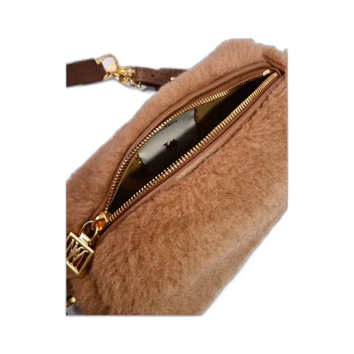 Max Mara Teddy Roll Zip-Up Small Shoulder Bag