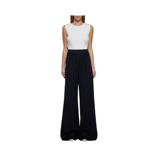Max Mara Pinstriped Straight-Leg Trousers