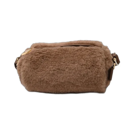 Max Mara Teddy Roll Zip-Up Small Shoulder Bag