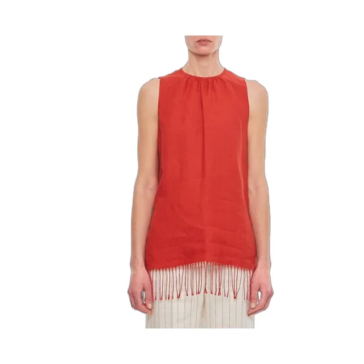 Max Mara Fringed Sleeveless Top