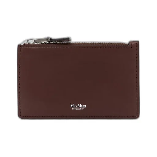 Max Mara Logo Printed Zip-Up Cardholder
