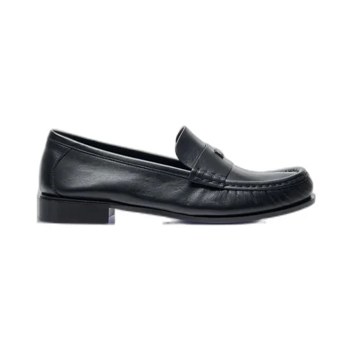 Max Mara Logo Plaque Slip-On Loafers