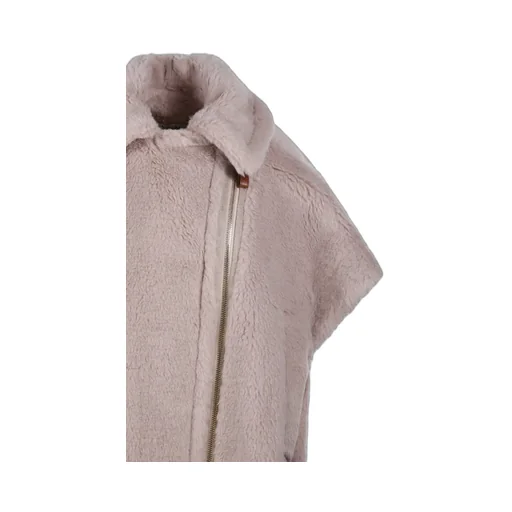 Max Mara Newmanto Zip-Up Short-Sleeved Coat