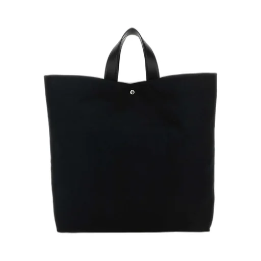 Jil Sander Logo-Print Open Top Tote Bag