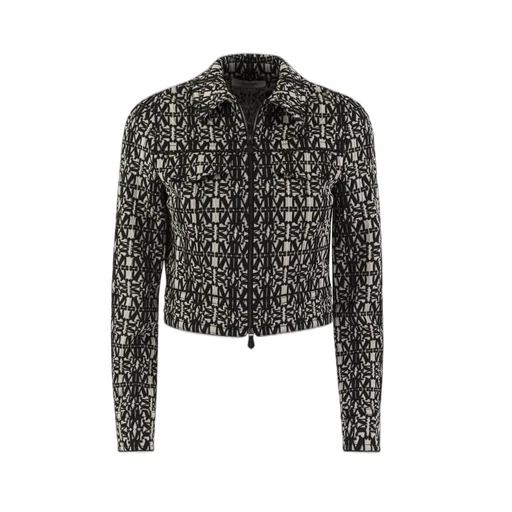 Max Mara All-Over Patterned Zip-Up Jacket