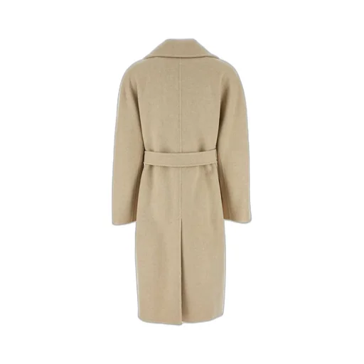 Max Mara Zip Detailed Belted Coat