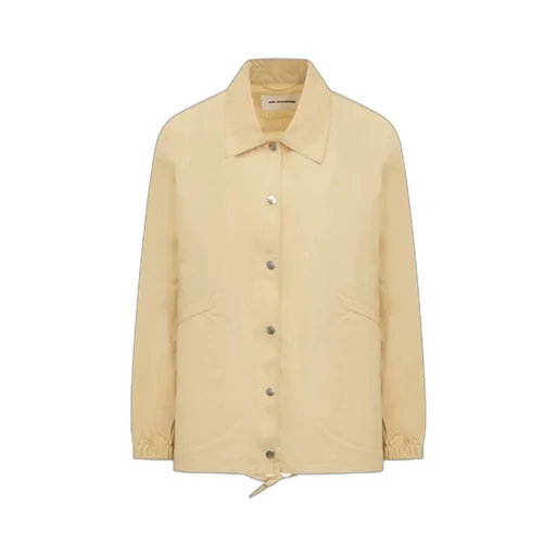 Jil Sander Logo-Printed Drawstring Shirt Jacket