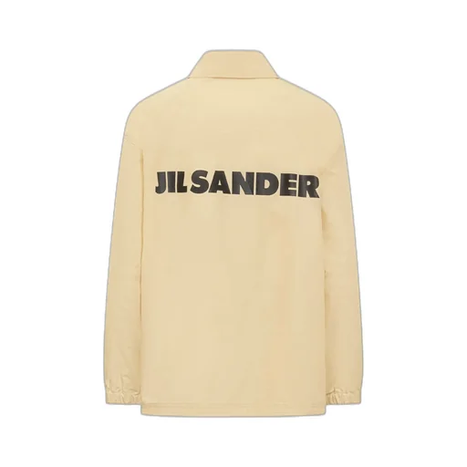 Jil Sander Logo-Printed Drawstring Shirt Jacket