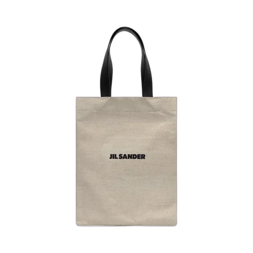 Jil Sander Logo Detailed Rectangular Tote Bag