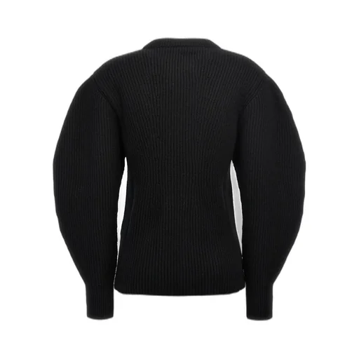 Jil Sander Crewneck Puff-Sleeved Jumper