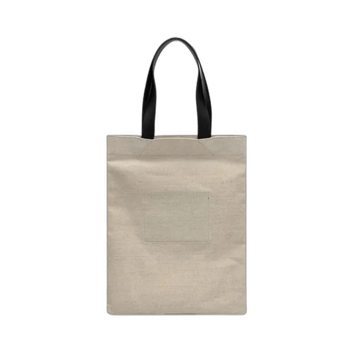 Jil Sander Logo Detailed Rectangular Tote Bag