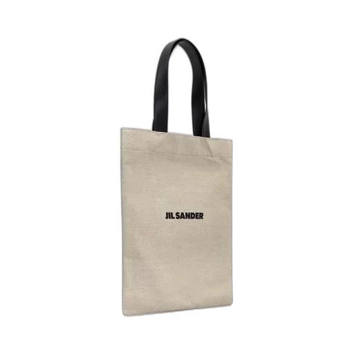 Jil Sander Logo Detailed Rectangular Tote Bag