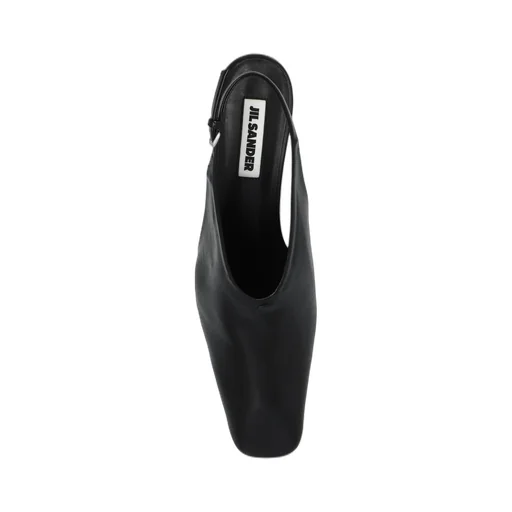 Jil Sander Sculpted Heel Slingback Pumps