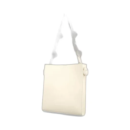 Jil Sander Tangle Logo Debossed Medium Tote Bag