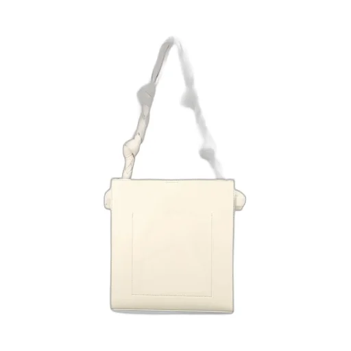 Jil Sander Tangle Logo Debossed Medium Tote Bag