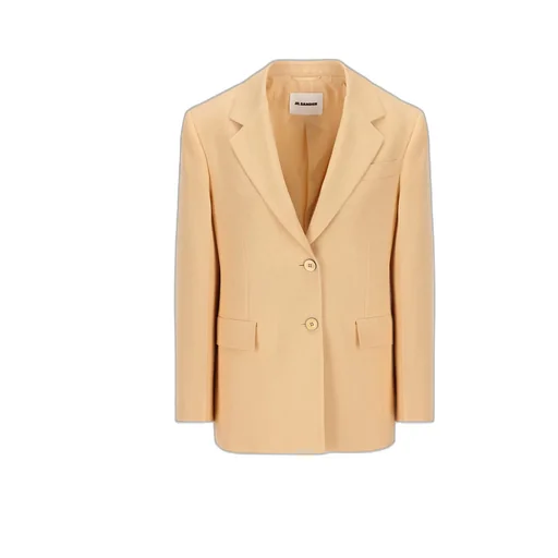 Jil Sander Single-Breasted Crepe Tailored Blazer