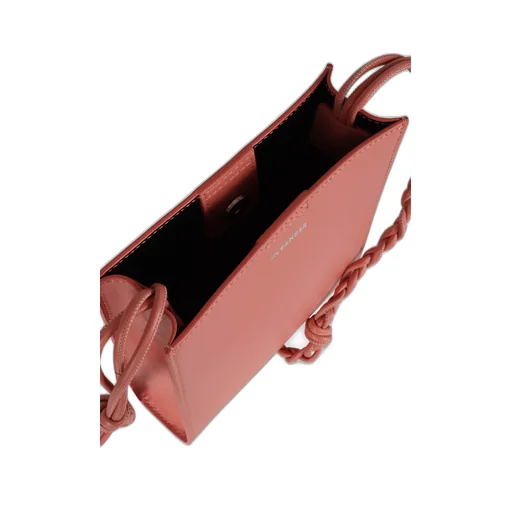 Jil Sander Tangle Small Logo Embossed Crossbody Bag