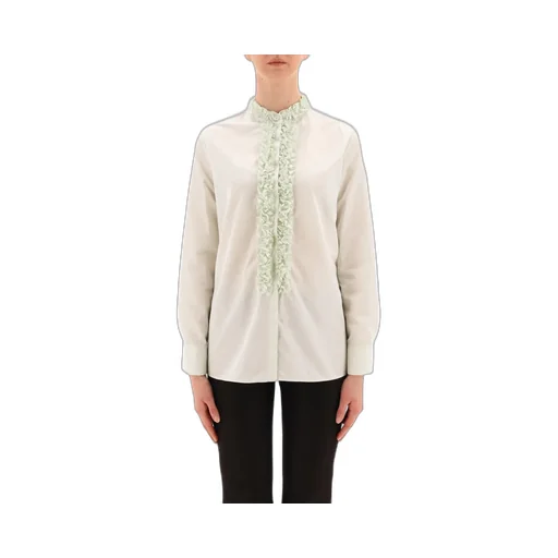 Jil Sander Ruffle Detailed Button-Up Shirt