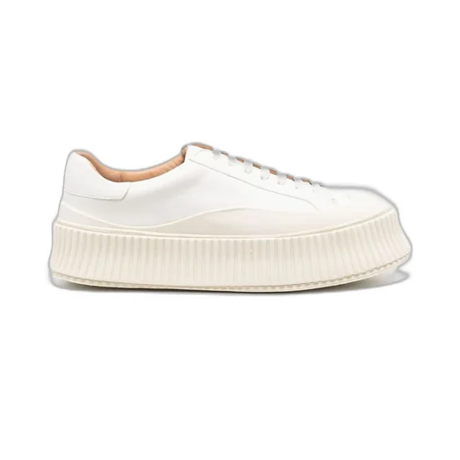 Jil Sander Round Toe Low-Top Sneakers