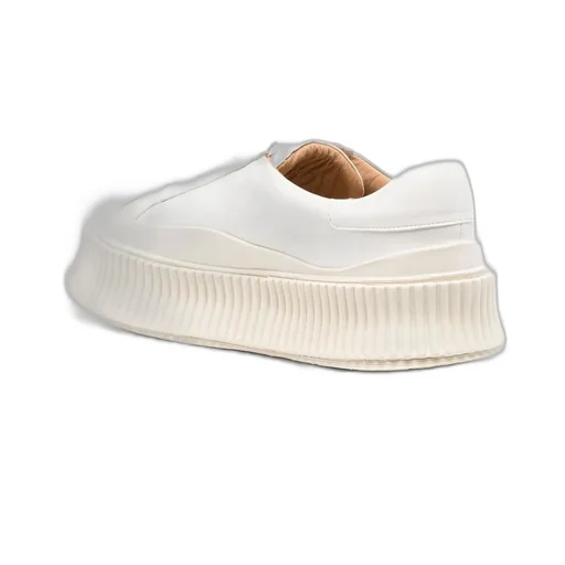 Jil Sander Round Toe Low-Top Sneakers