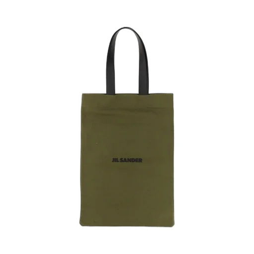 Jil Sander Logo Printed Tote Bag
