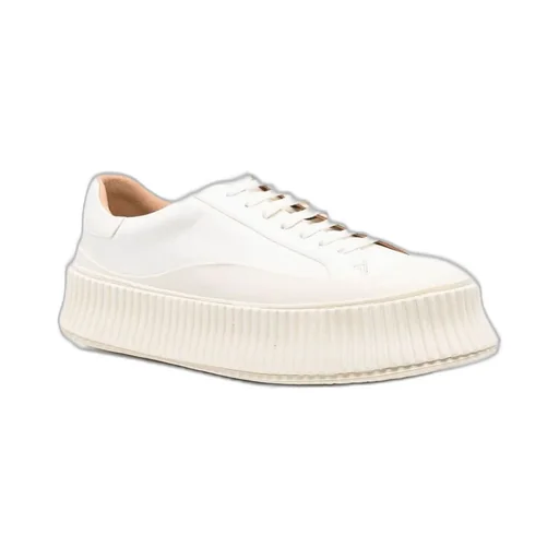 Jil Sander Round Toe Low-Top Sneakers