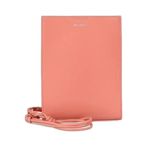 Jil Sander Tangle Small Logo Embossed Crossbody Bag