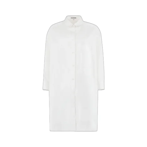 Jil Sander Long-Sleeved A-Line Shirt Dress