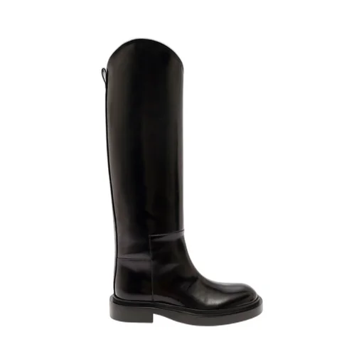 Jil Sander Asymmetric Round-Toe Boots