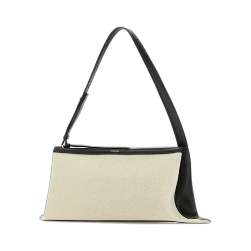 Jil Sander Logo Detailed Large Shoulder Bag