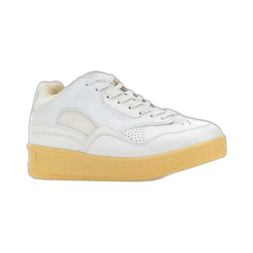 Jil Sander Round Toe Lace-Up Sneakers