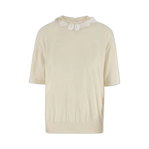 Jil Sander Sequin Embellished Crewneck T-Shirt