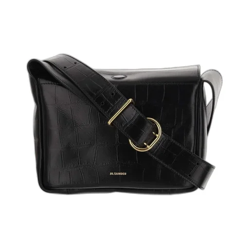 Jil Sander Embossed Messenger Bag
