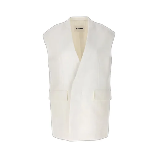 Jil Sander Straight Hem Oversized Tailored Vest