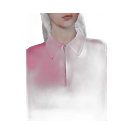 Jil Sander Zip Detailed Straight Hem Polo Top