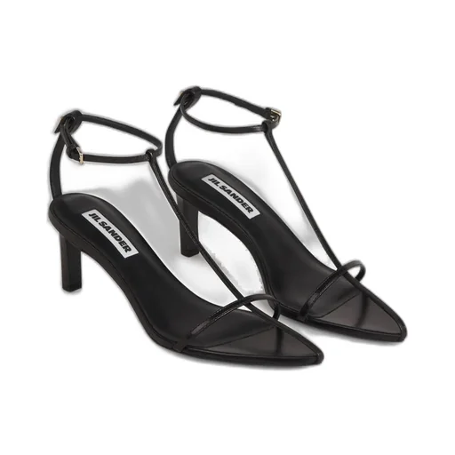 Jil Sander T-Bar Ankle Strapped Sandals