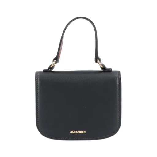 Jil Sander Mini Halo Logo Printed Tote Bag