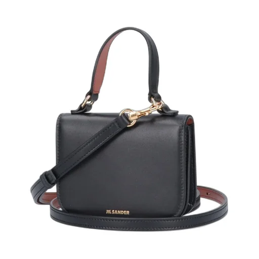 Jil Sander Mini Halo Logo Printed Tote Bag