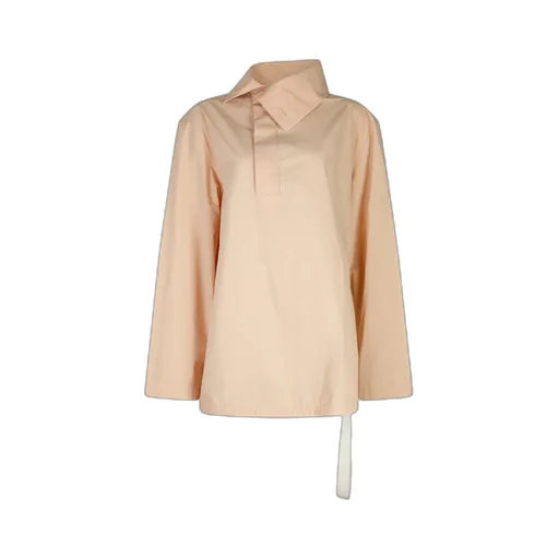 Jil Sander Asymmetric Drawstring Hem Shirt