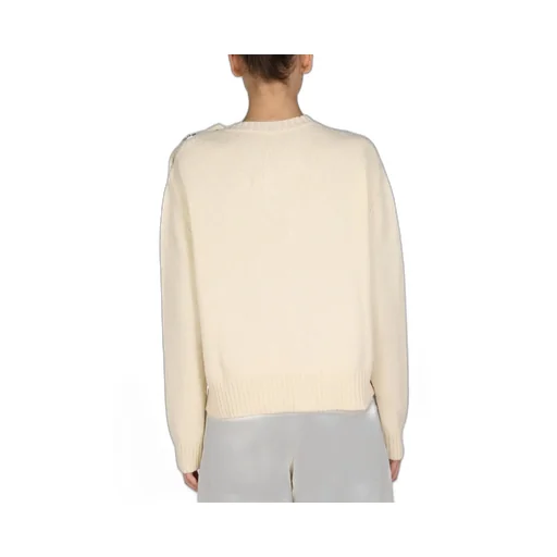 Jil Sander Button Detailed Crewneck Knit Jumper