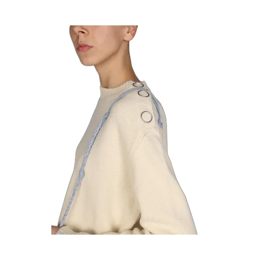 Jil Sander Button Detailed Crewneck Knit Jumper